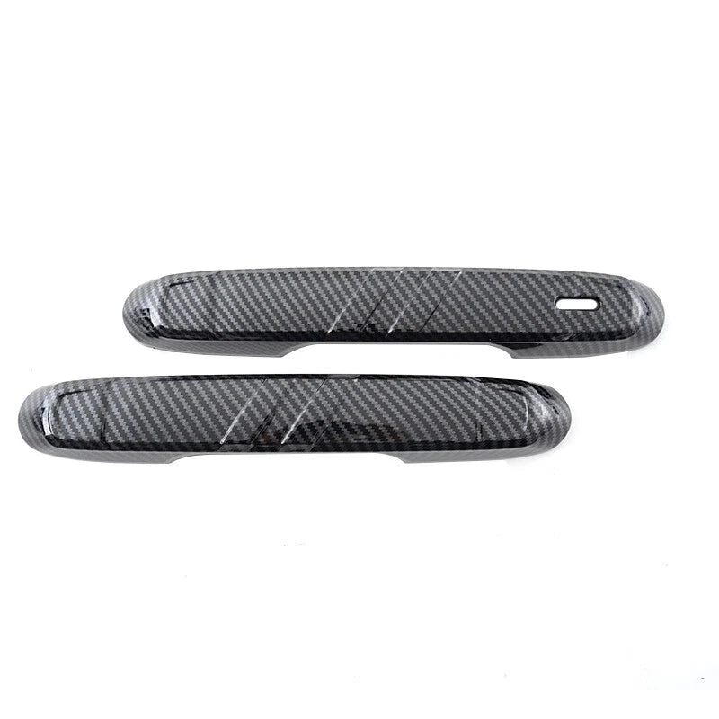 4 x Carbon Black Outside Door Handle Trims for Toyota Prado Land Cruiser (2024-2025)