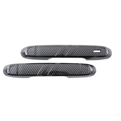 4 x Carbon Black Outside Door Handle Trims for Toyota Prado Land Cruiser (2024-2025)