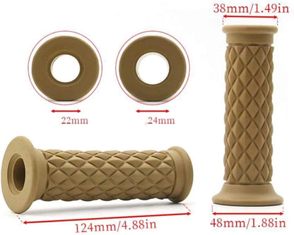 Diamond Motorcycle Cafe Racer Hand Grip 22mm OPEN END