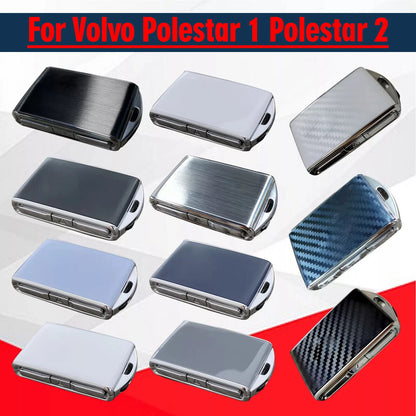 2 x Zinc Alloy Key Fob Cover Shell Case for Volvo Polestar 1 Polestar 2 (2019–2024)