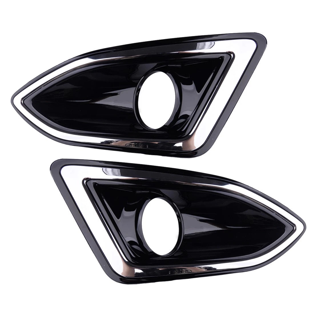 Fog Light Bezels  Left & Right for Ford Edge (2015-2018)