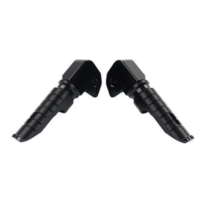 Black Rear Footrests Passenger Pegs for Honda Forza 750 (2021-2023)