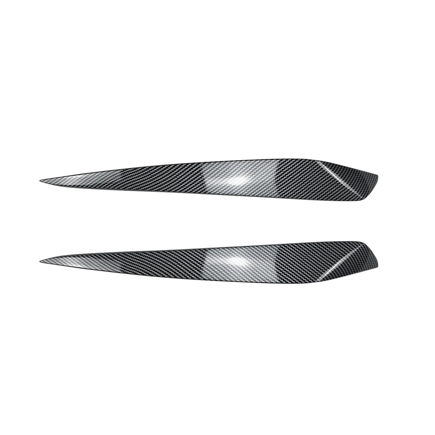 2 x Carbon Look Headlight Eyelid Trims for Volkswagen UP (2011-2015)