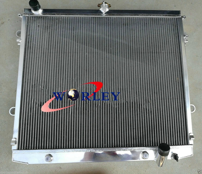 Aluminum Radiator + Fan for Land Cruiser VDJ200R 200 Series 4.5TD V8 Diesel