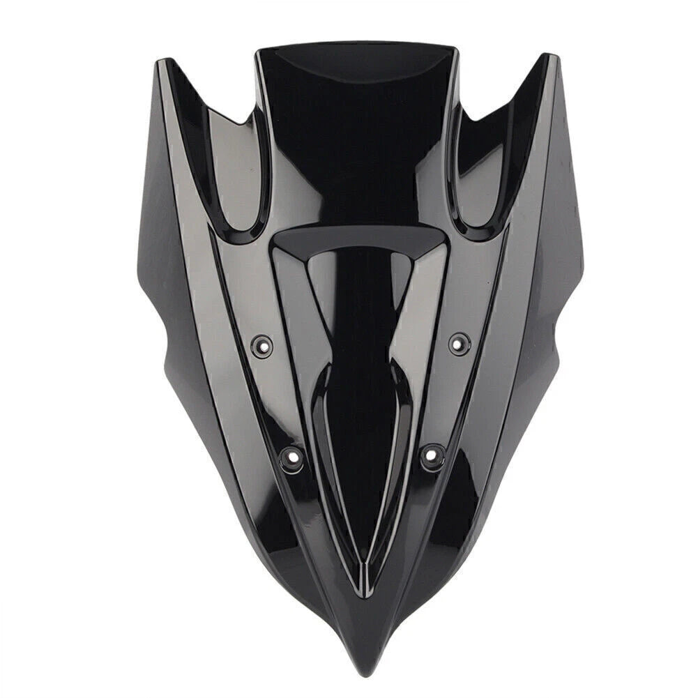Double Bubble Windshield for Kawasaki Z250 Z300 (2013-2017) Black