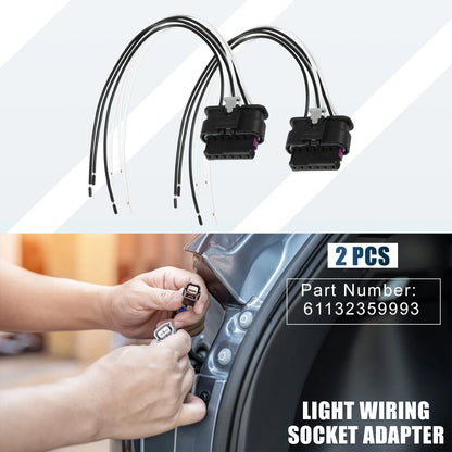 Taillight License Lamp Wiring Socket for BMW F20 (2012-2019)