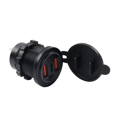 12V 24V Dual USB Fast Power Charger Socket for Car Boat