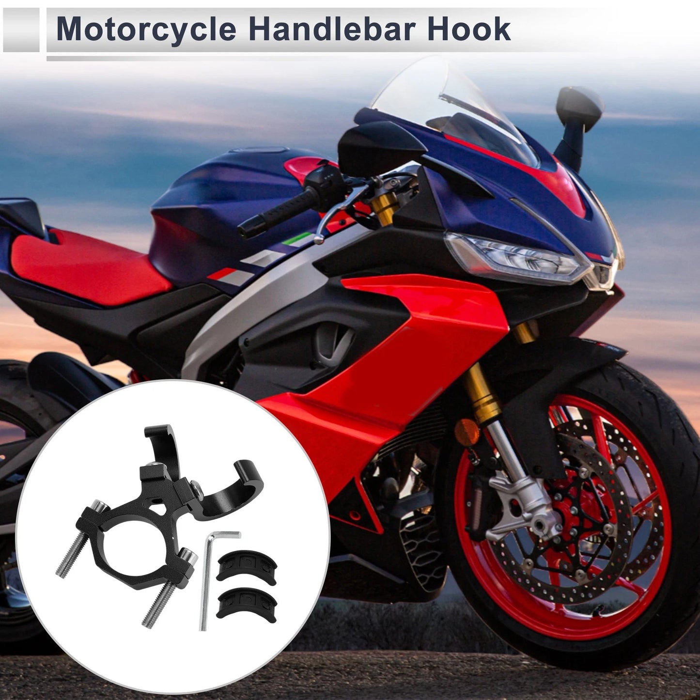Arc / 1 Set / Aluminum Alloy Motorcycle Hook Hexagon Wrench Screw Washer for MC