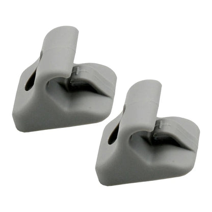 Grey Sun Visor Clip Retainers for Hyundai i20 (2008-2015)