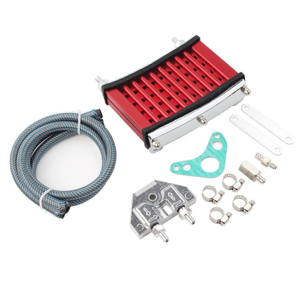 Red Oil Cooler for 125cc 140cc 150cc Dirt Pit Bike ATV Cooling Radiator