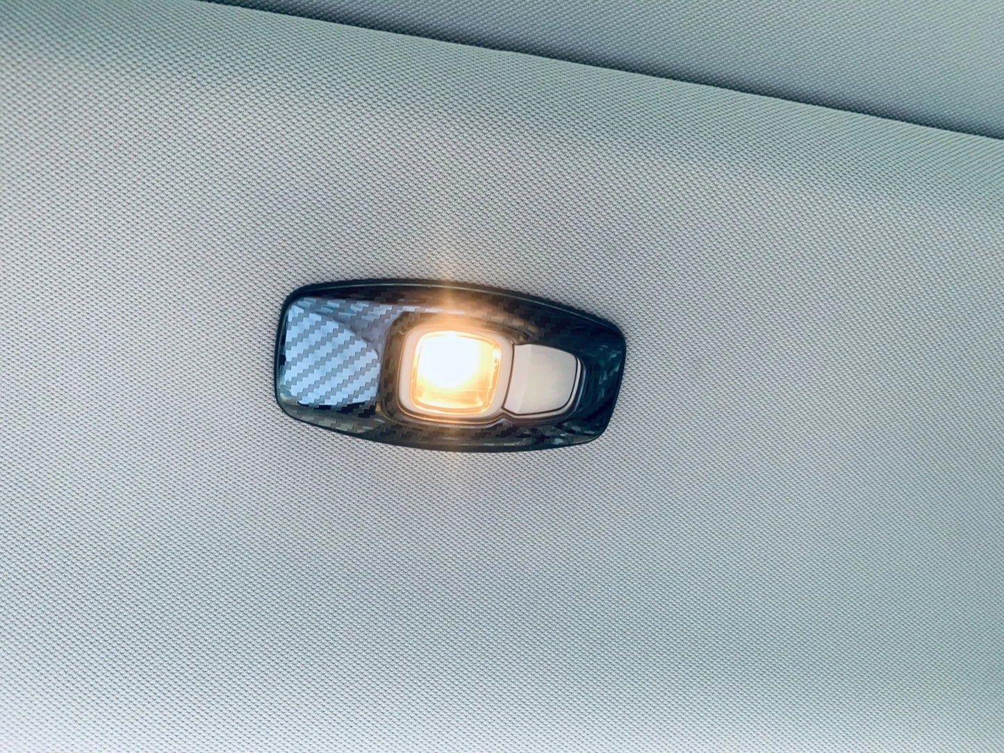 Carbon Fiber Rear Reading Light Cover Trim for Nissan Rogue (2021-2023)