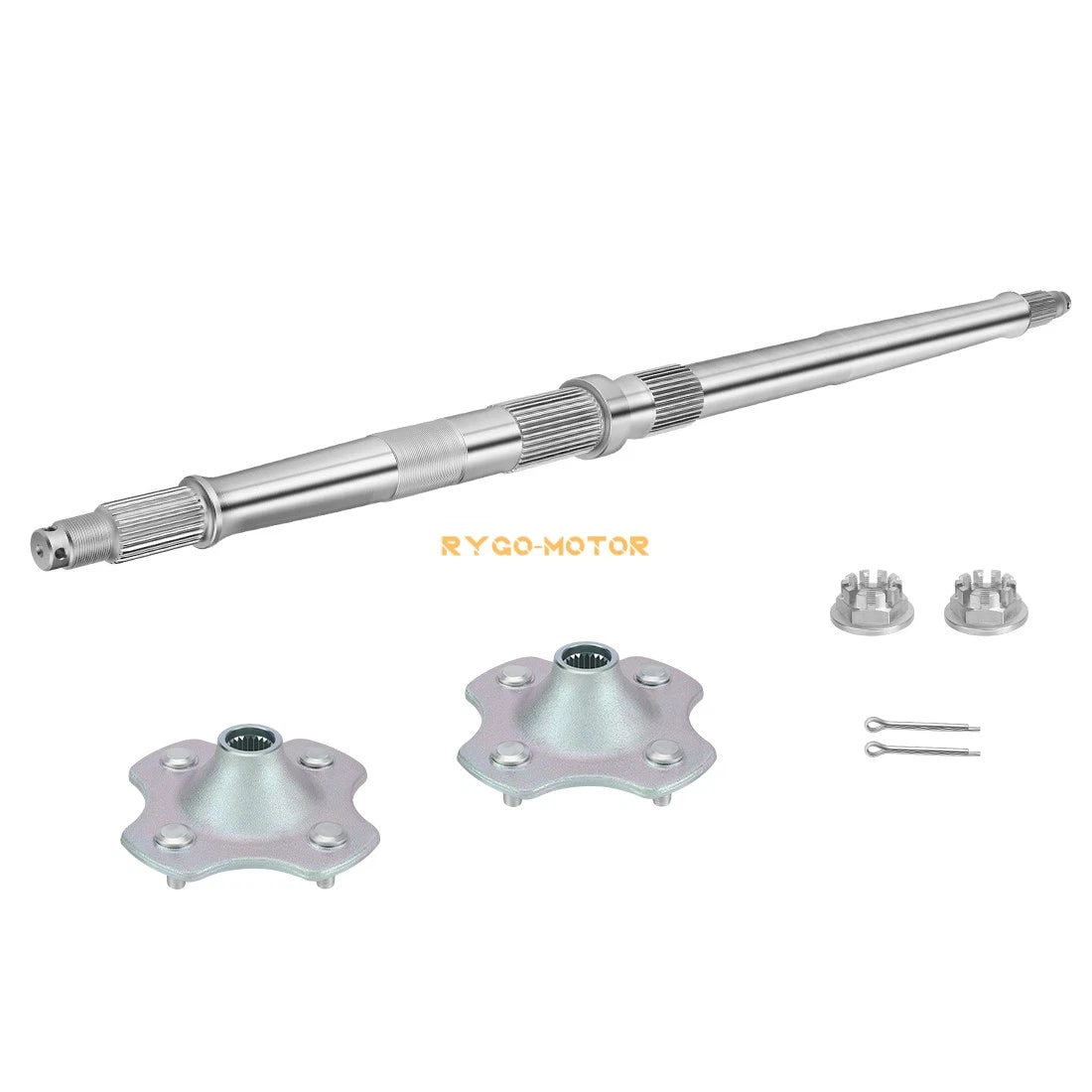 Pair Rear Wheel Axle & Hubs for Honda Recon 250 TRX250TM TRX250TE (1997–2024)