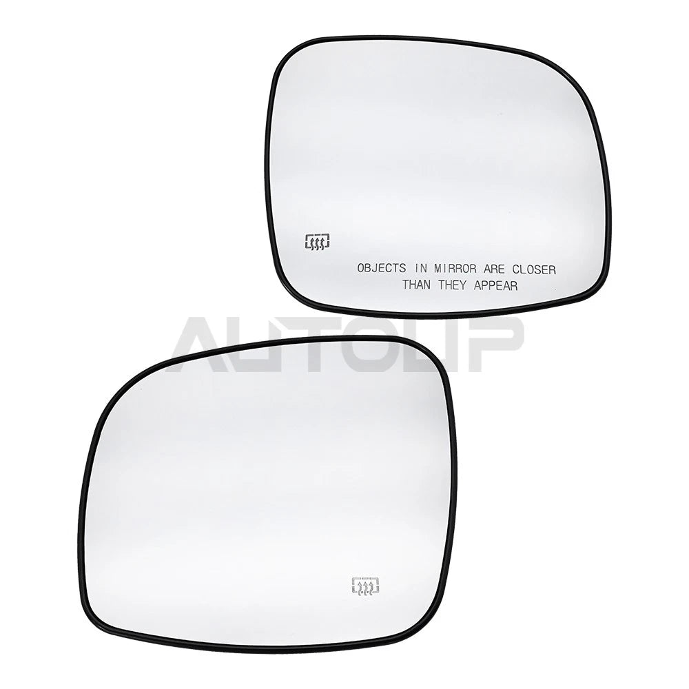 Pair / Mirror Glass Heated for Dodge Grand Caravan Chrysler Town Country (2008–2016)