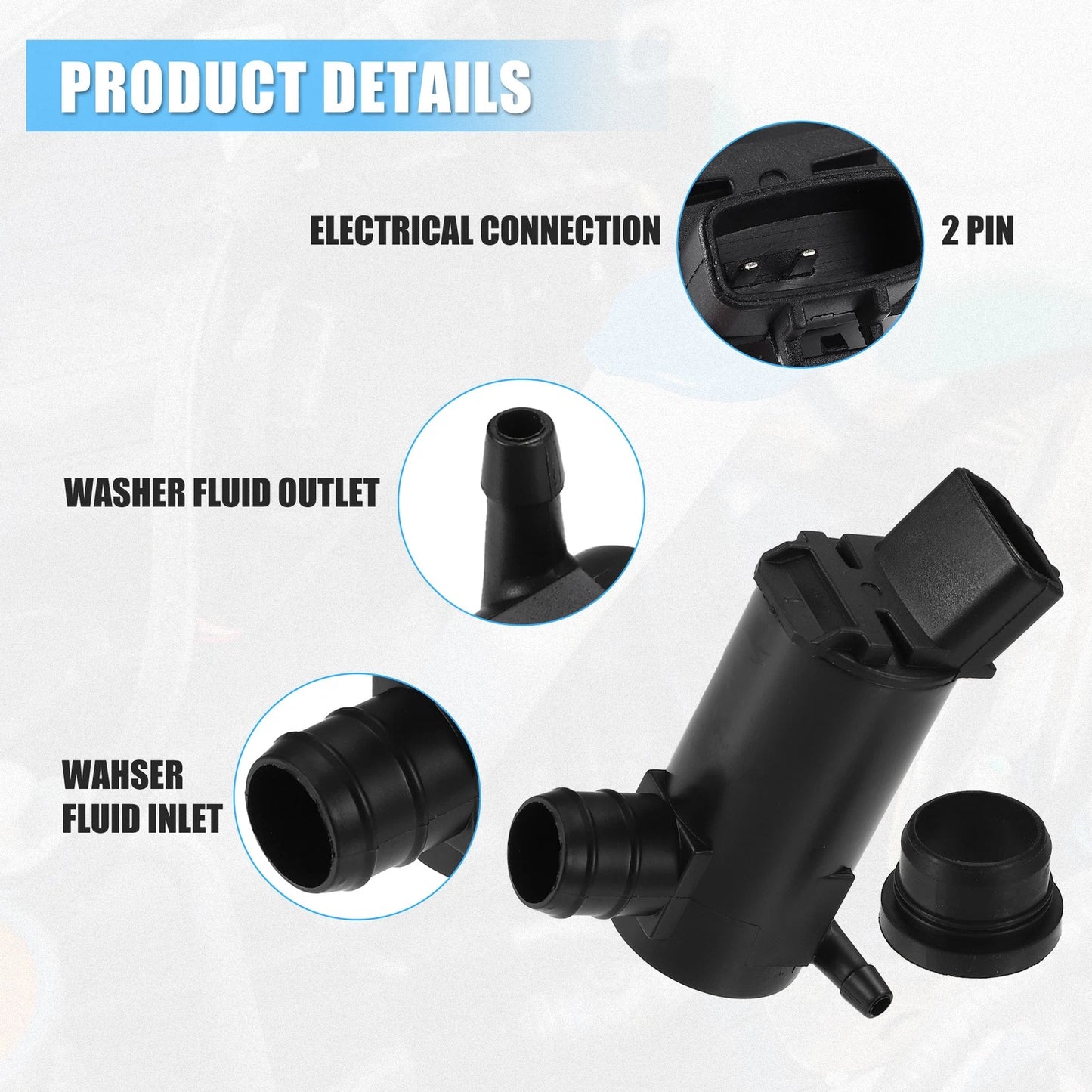 Windshield Washer Pump for Toyota Camry (1997-2006)