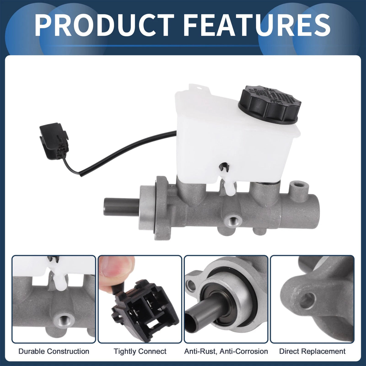 Brake Master Cylinder with Reservoir for Mazda Protege (1995-1996)