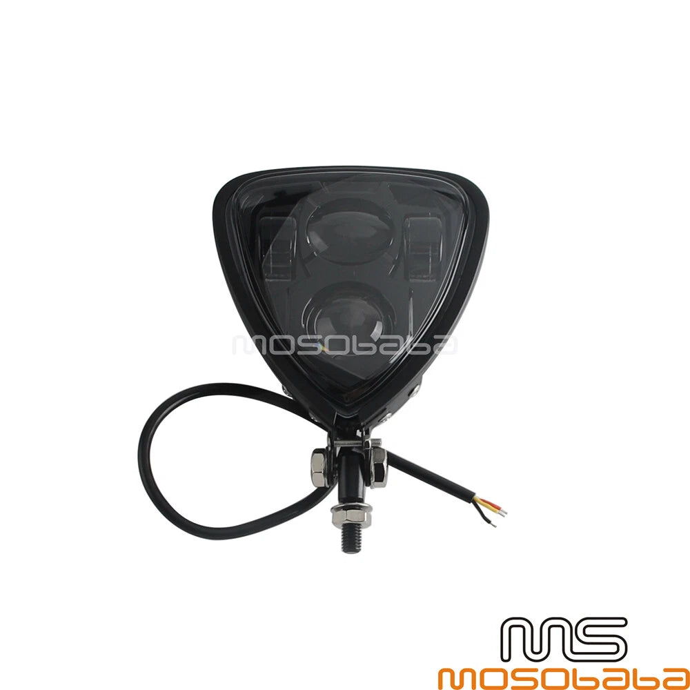 LED Triangle Headlight for Honda Chopper Bobber Cafe Racer