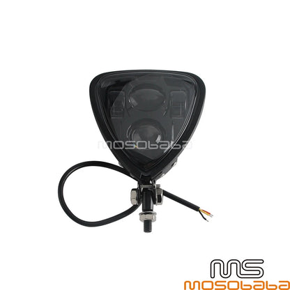 LED Triangle Headlight for Honda Chopper Bobber Cafe Racer