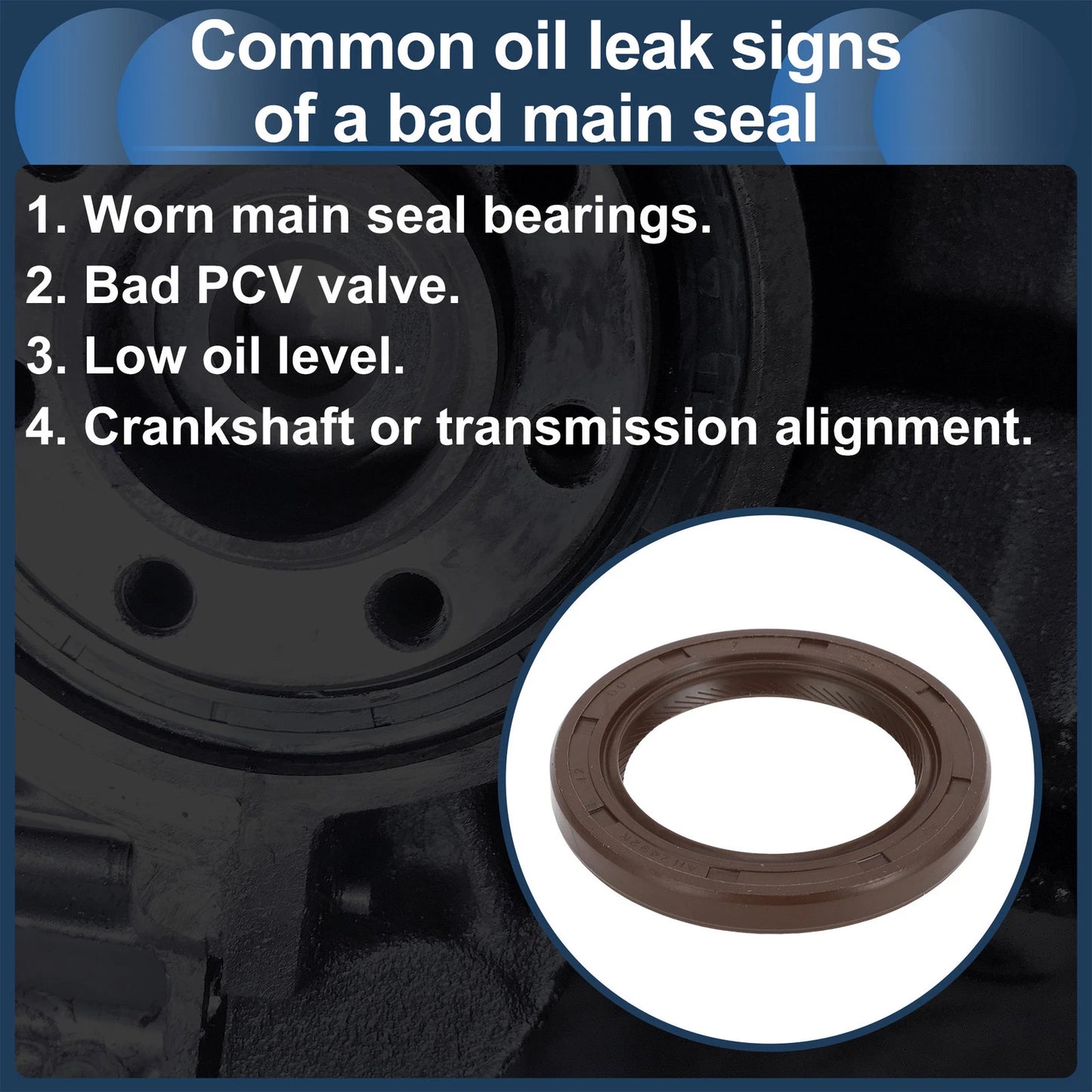 Front Crankshaft Oil Seal for Toyota Celica, Camry (1990-1997)