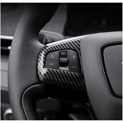 Carbon Fiber ABS Steering Wheel Trim Cover for Ford Mustang Mach-E (2021-2023)
