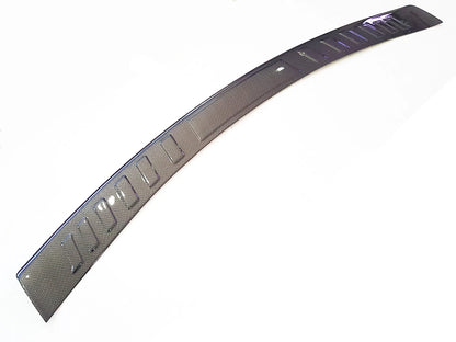 Carbon Fiber Black Rear Bumper Step Scuff Plate for Isuzu MUX (2012-2016)