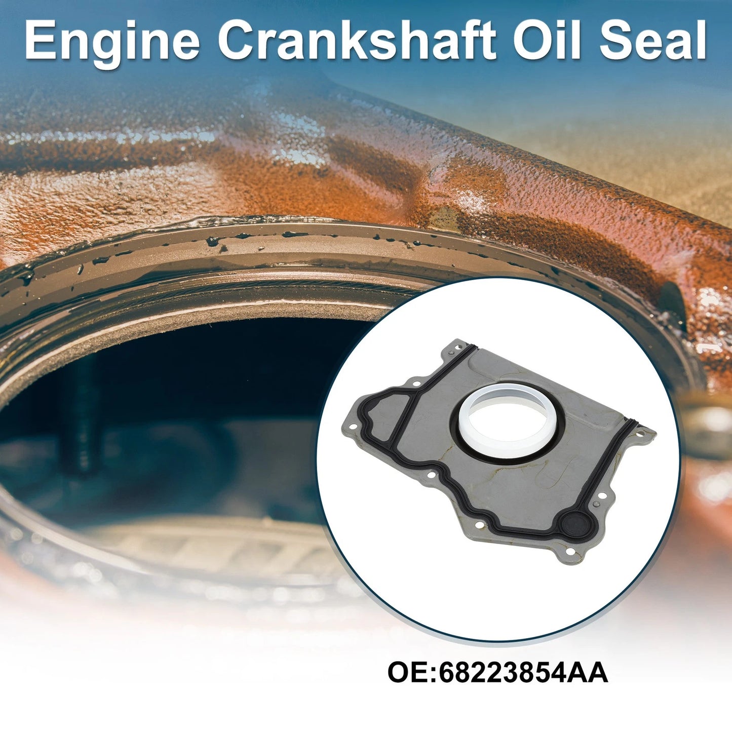 Rear Crankshaft Oil Seal for Jeep Cherokee, Dodge (No. 68223854AA)