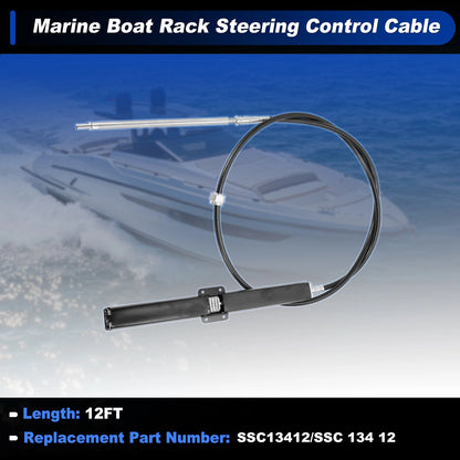 12 Ft Marine Boat Rack Steering Control Cable for Marine Boat
