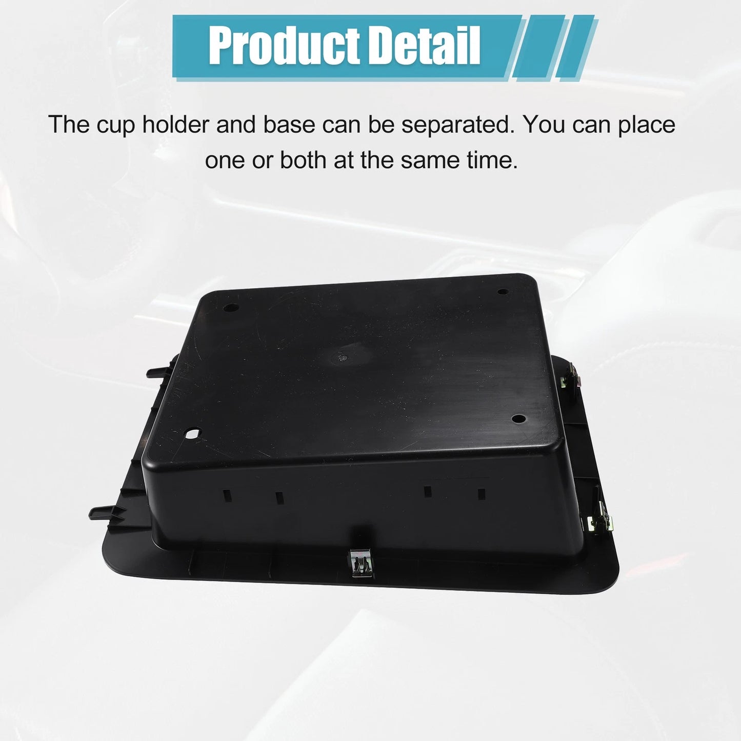 Center Console Cup Holder Bezel Black for Chevrolet Silverado 1500