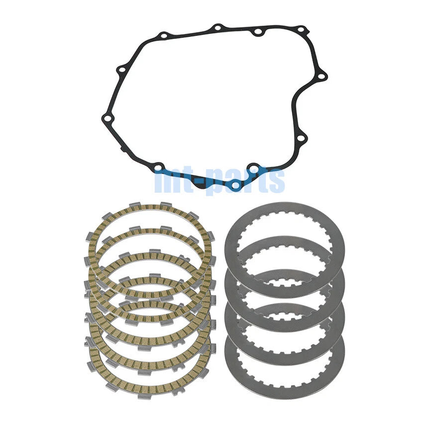 Clutch Friction Steel Plates Gasket for Kawasaki ER250 Z250 ER300 Z300 (15-17)