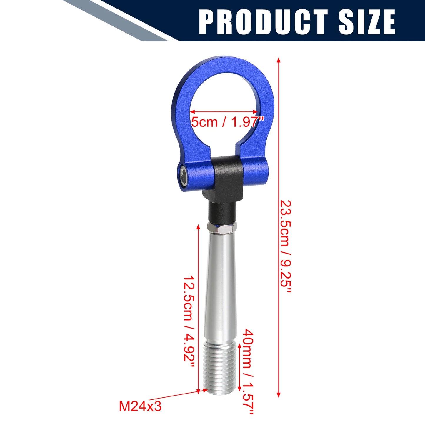 Blue Round Tow Hook Screw for Nissan GTR (2009-2023)