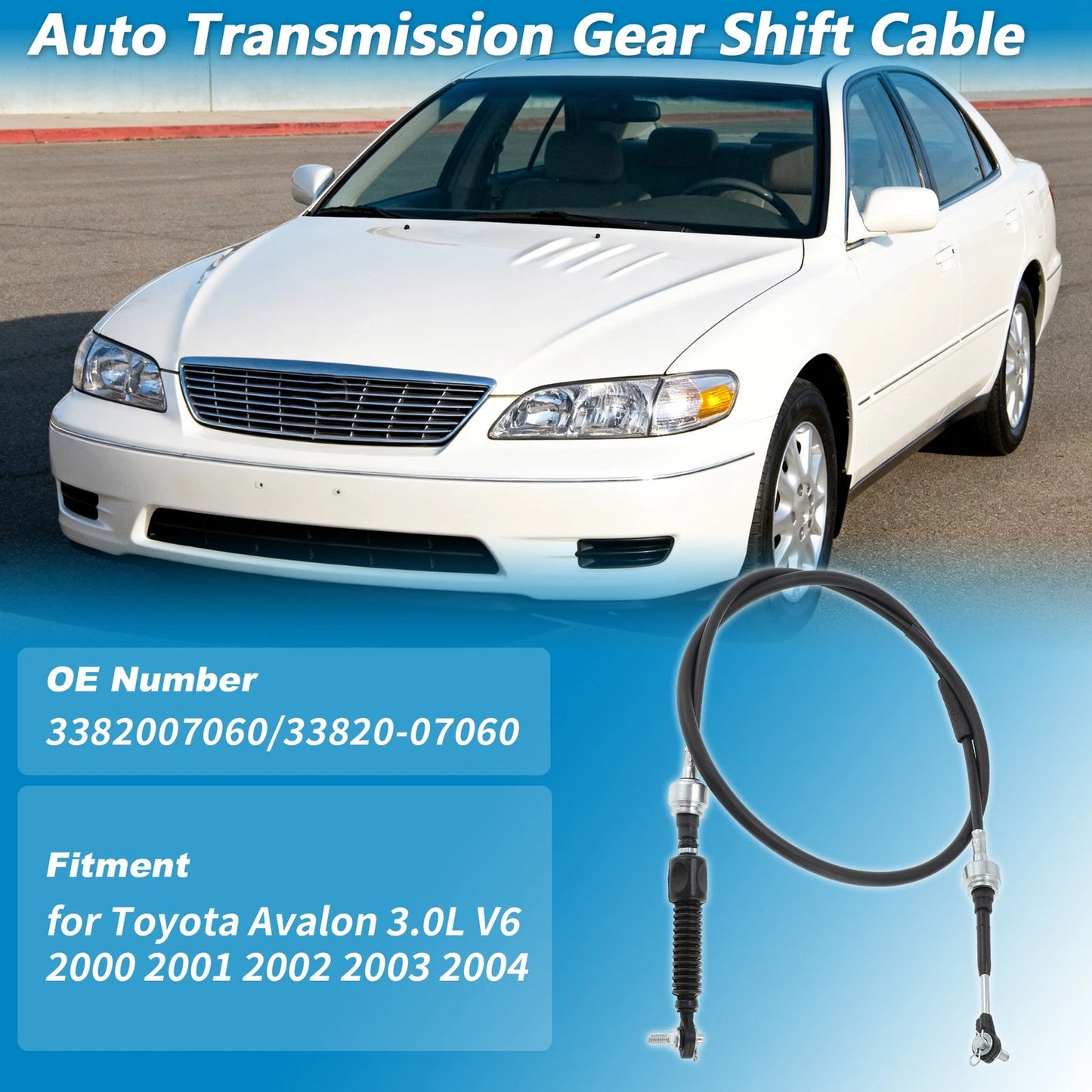 Auto Trans Gear Shifter Cable for Toyota Avalon (2000–2004)
