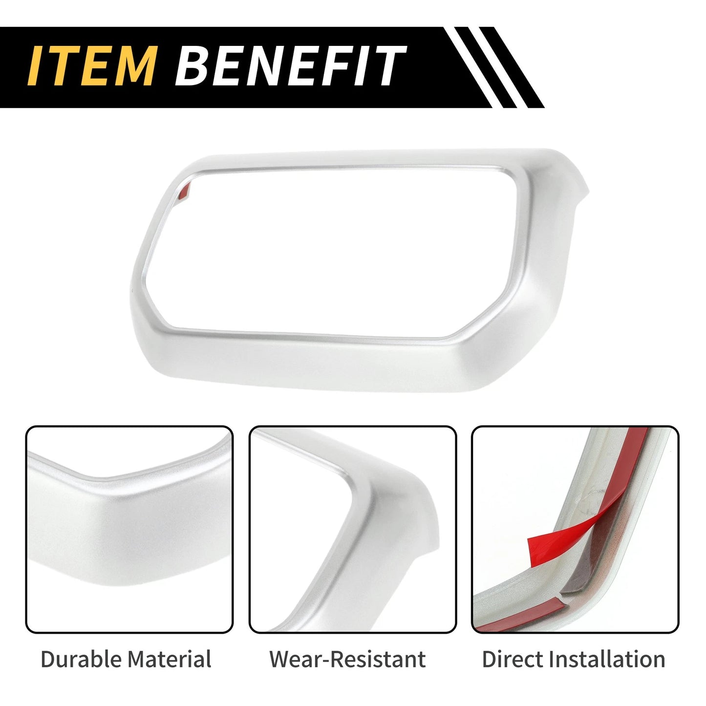 Rear Air Vent Armrest AC Outlet Panel Cover for Jeep Wrangler (2018-2023)