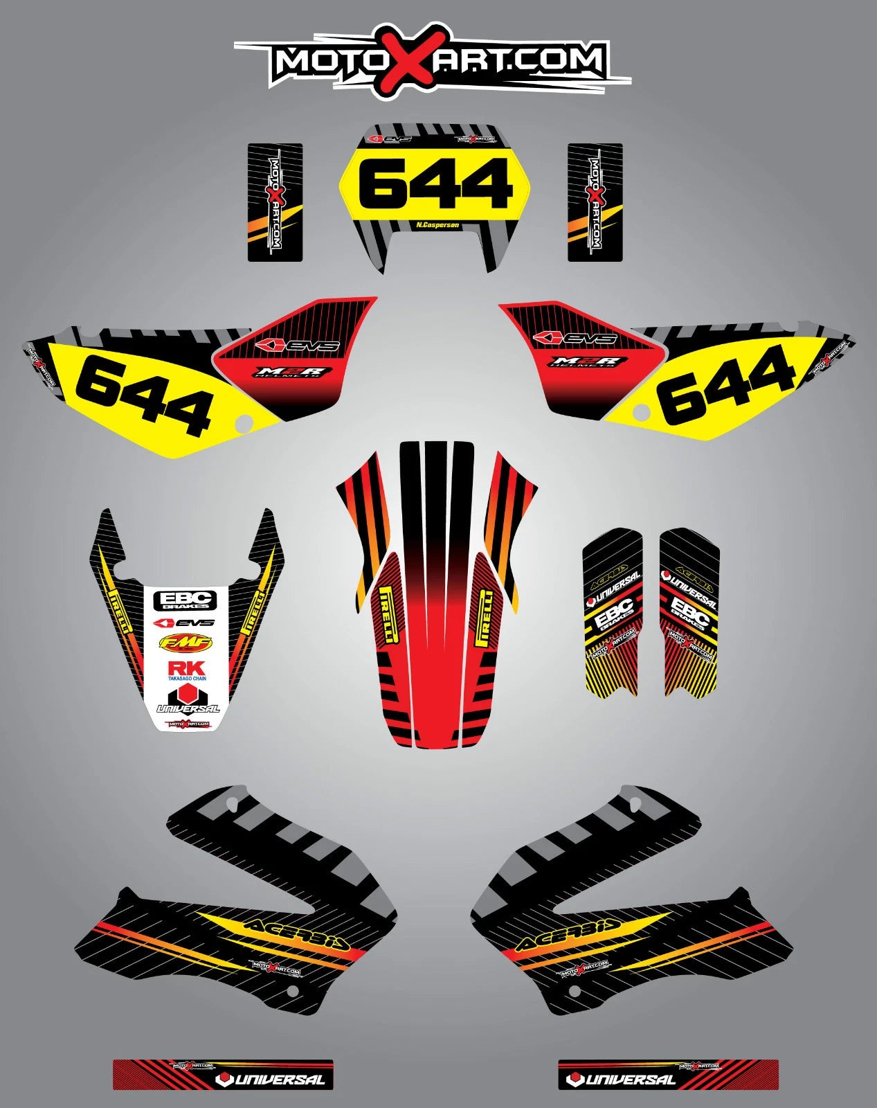 Full Custom Graphic Kit for Honda Tornado XR 250 (2002-2004)