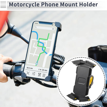 Phone Mount Holder 4.7-6.8in for Motorcycle Handlebar Silicone