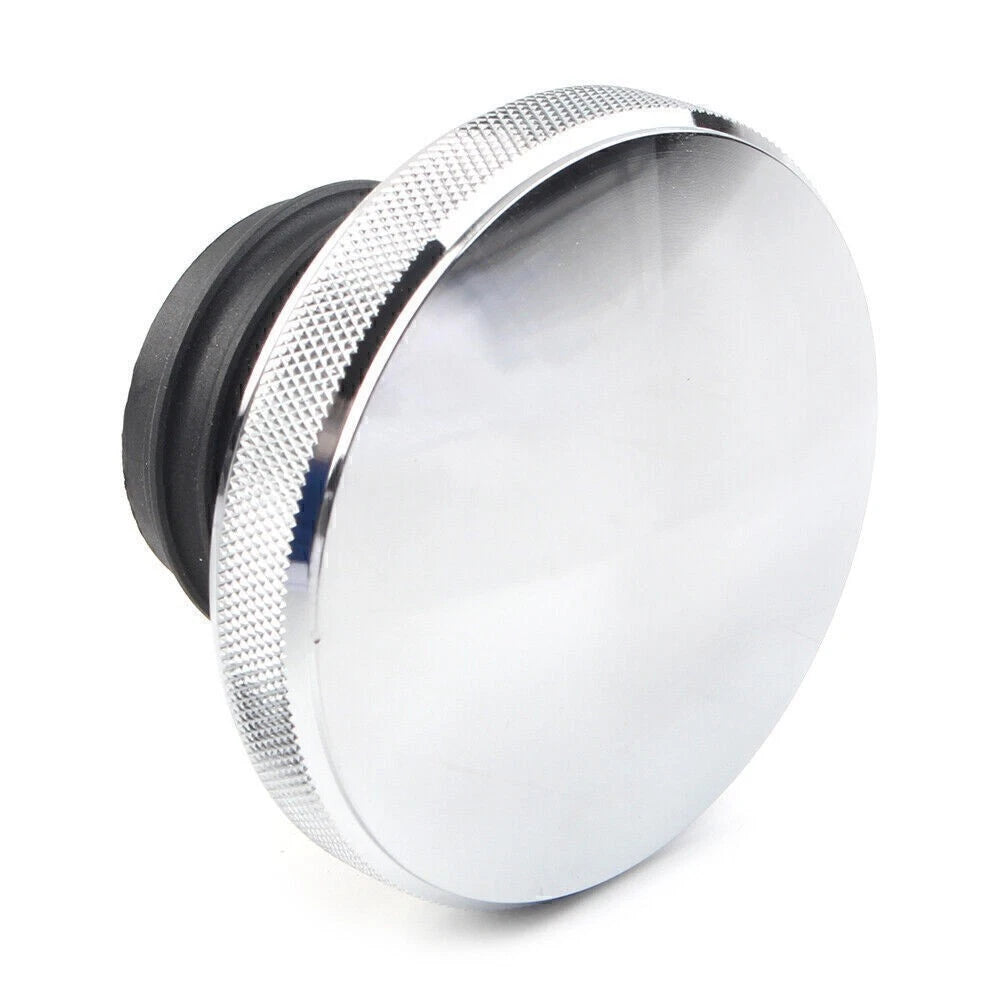 Chrome Fuel Tank Gas Cap Cover for Harley Dyna, Road King, Heritage, Softail (2000-2023)