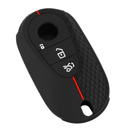Silicone Key Fob Case Cover for Mercedes-Benz C E S Class GLC CLE EQS (N/A)