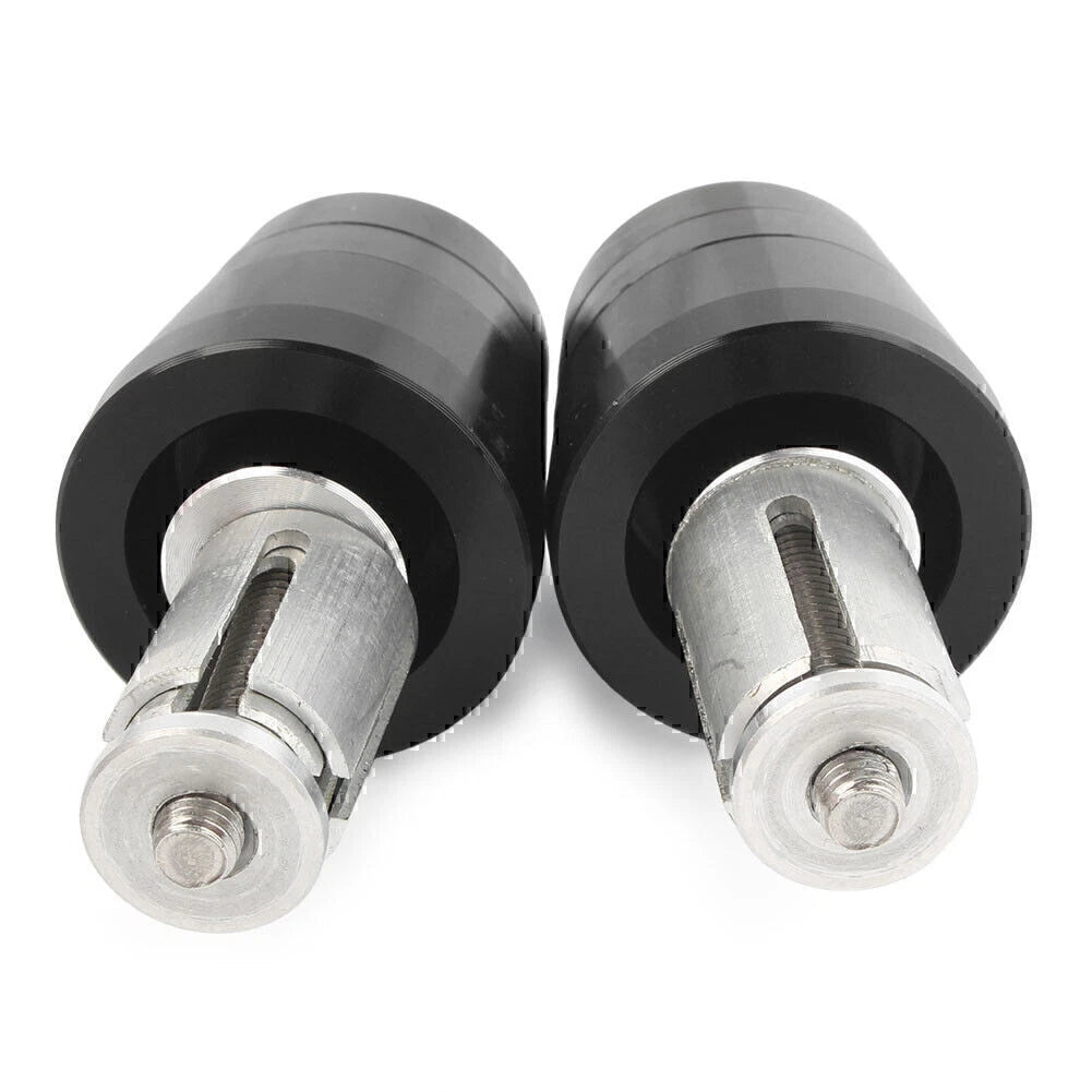 Black Handlebar End Plugs for Honda CBR, CB, Yamaha YZ, YZF, Kawasaki