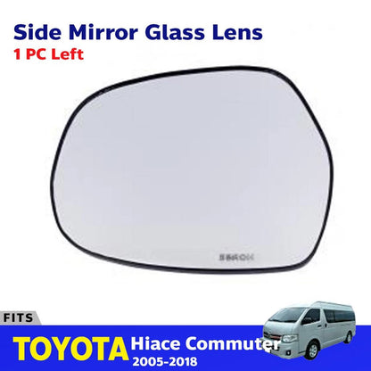 Side Mirror Glass Lens Left Fits Toyota Hiace Commuter Ventury Van 2005-18 D06