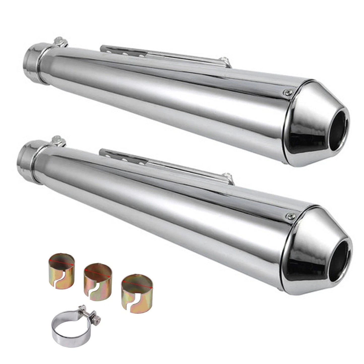 Universal Motorcycle Exhaust Silencer Pipe Muffler for Cafe Racer