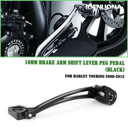 16mm Black Brake Lever Arm for Harley Touring (2008-2013)