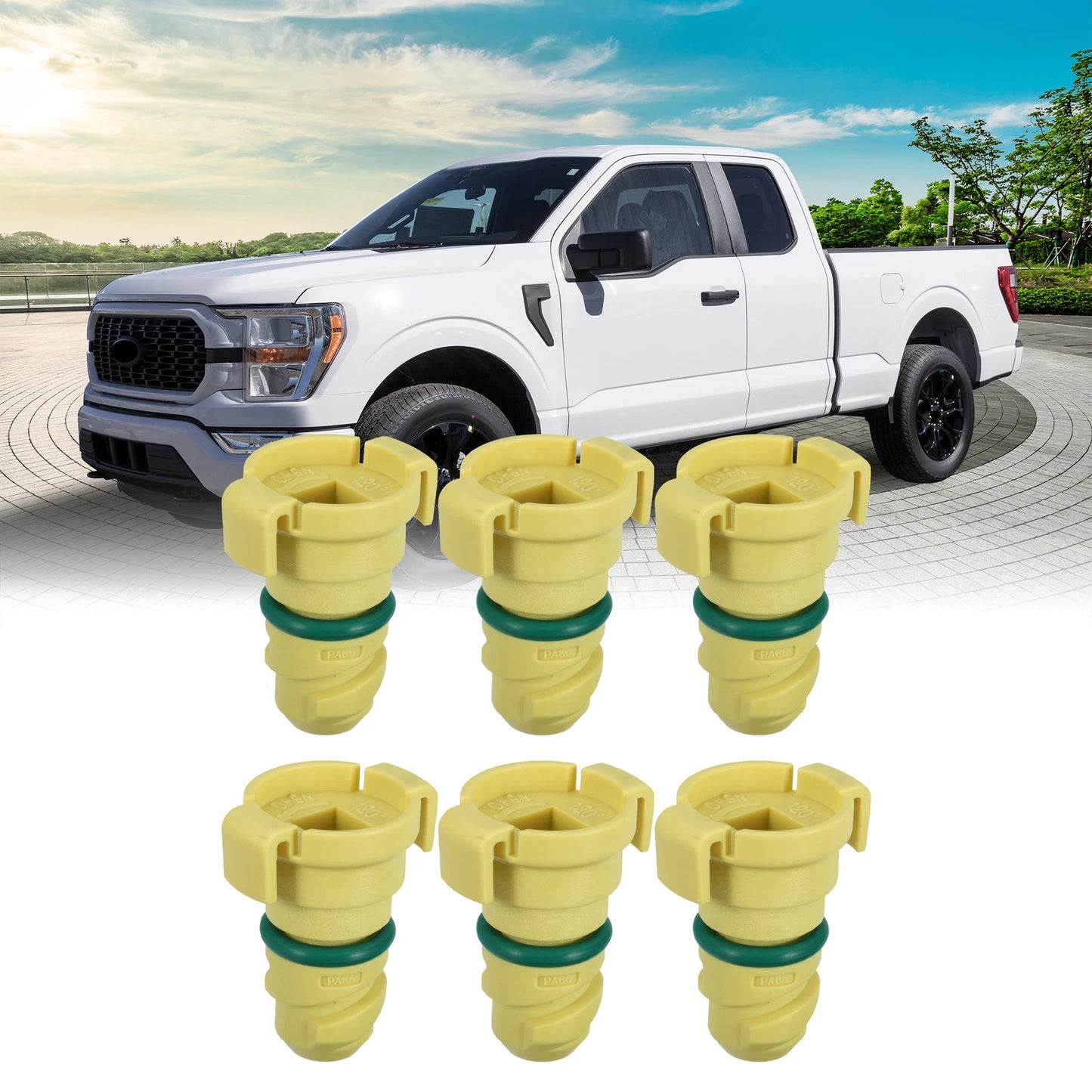 6pcs ABS Engine Oil Drain Plug for Ford F150 (2015-2021)