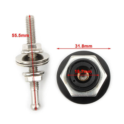 Quick Release Hood Bonnet Pins Lock Clip Bumper Latch Kit for Car - Red