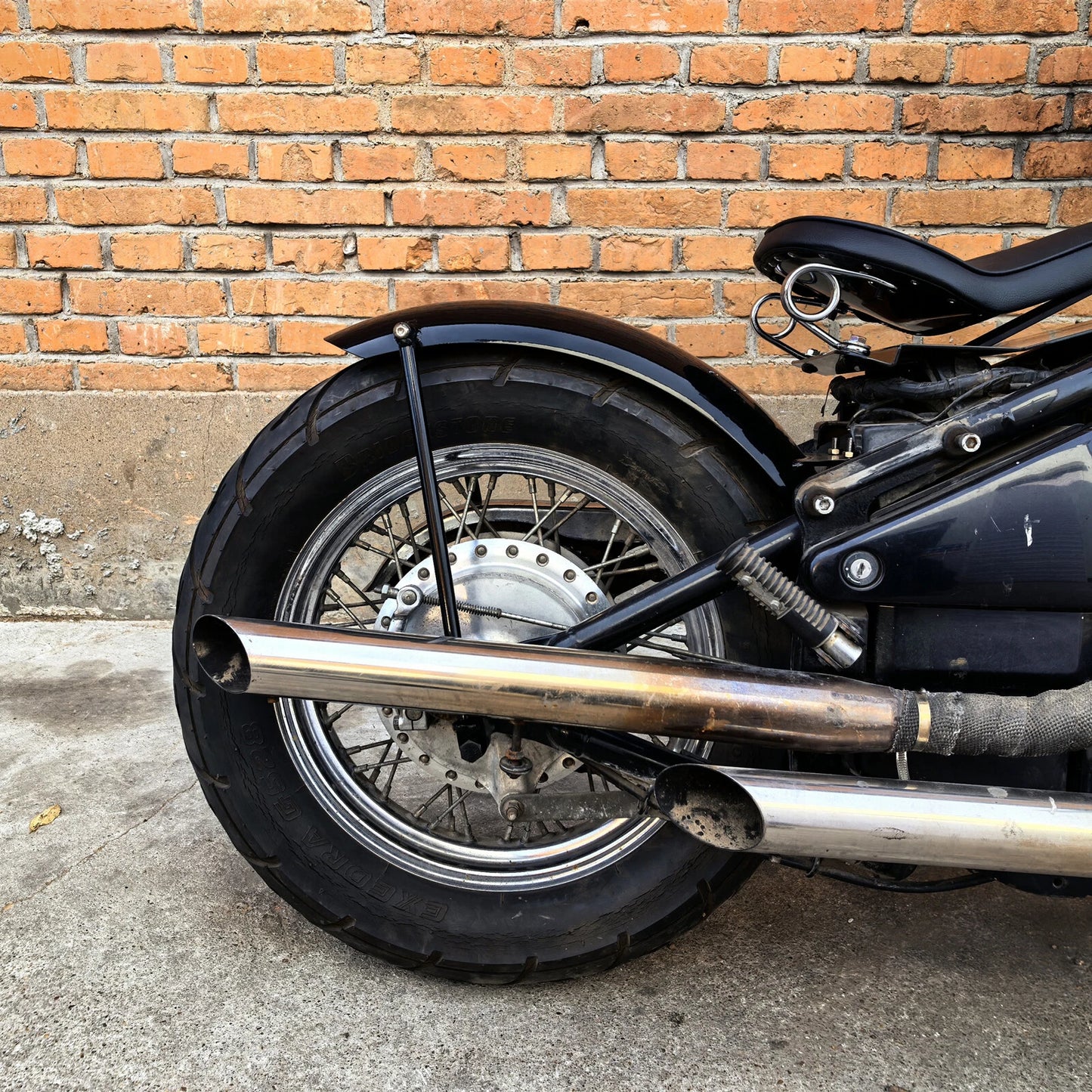 Black Rear Fender Mudguard for Kawasaki VULCAN 400 800 (1995-2003)