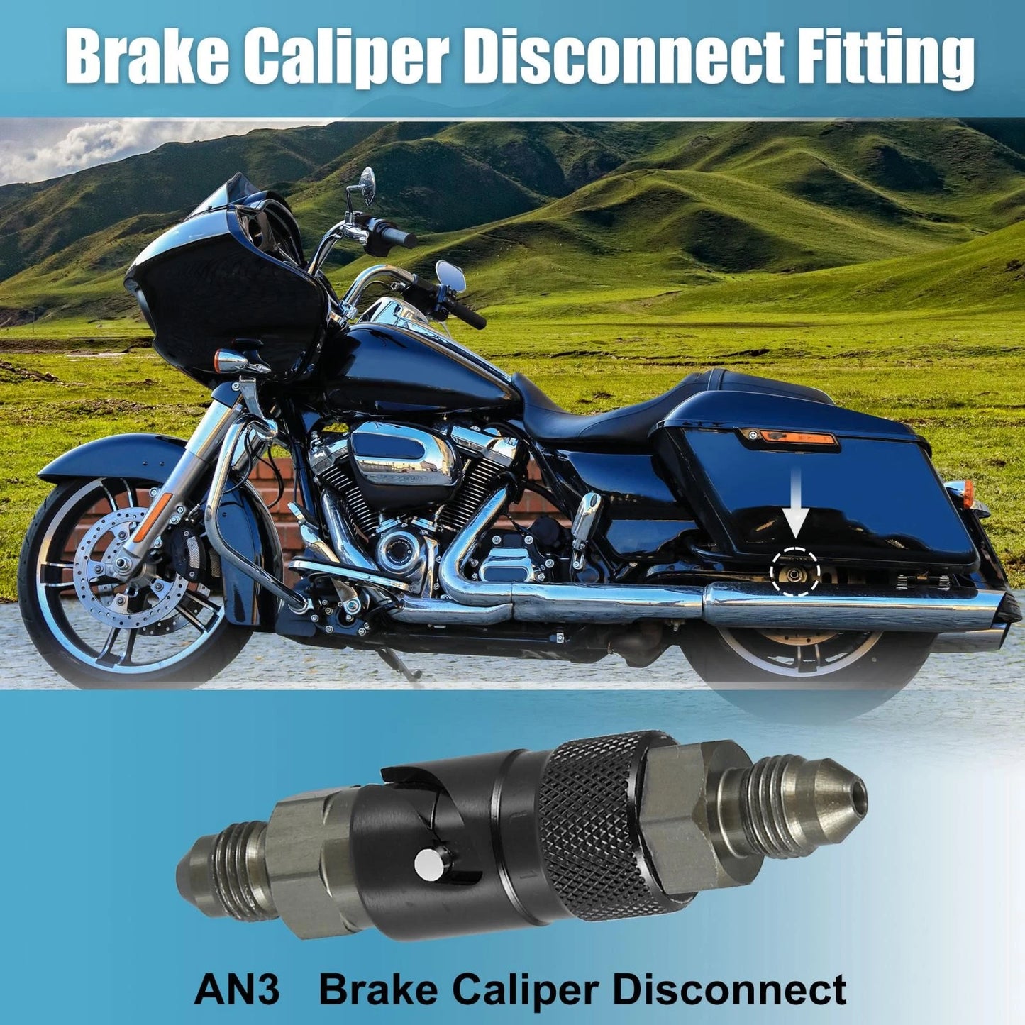 Quick Release Dry Break Coupling Fitting Black for Car
