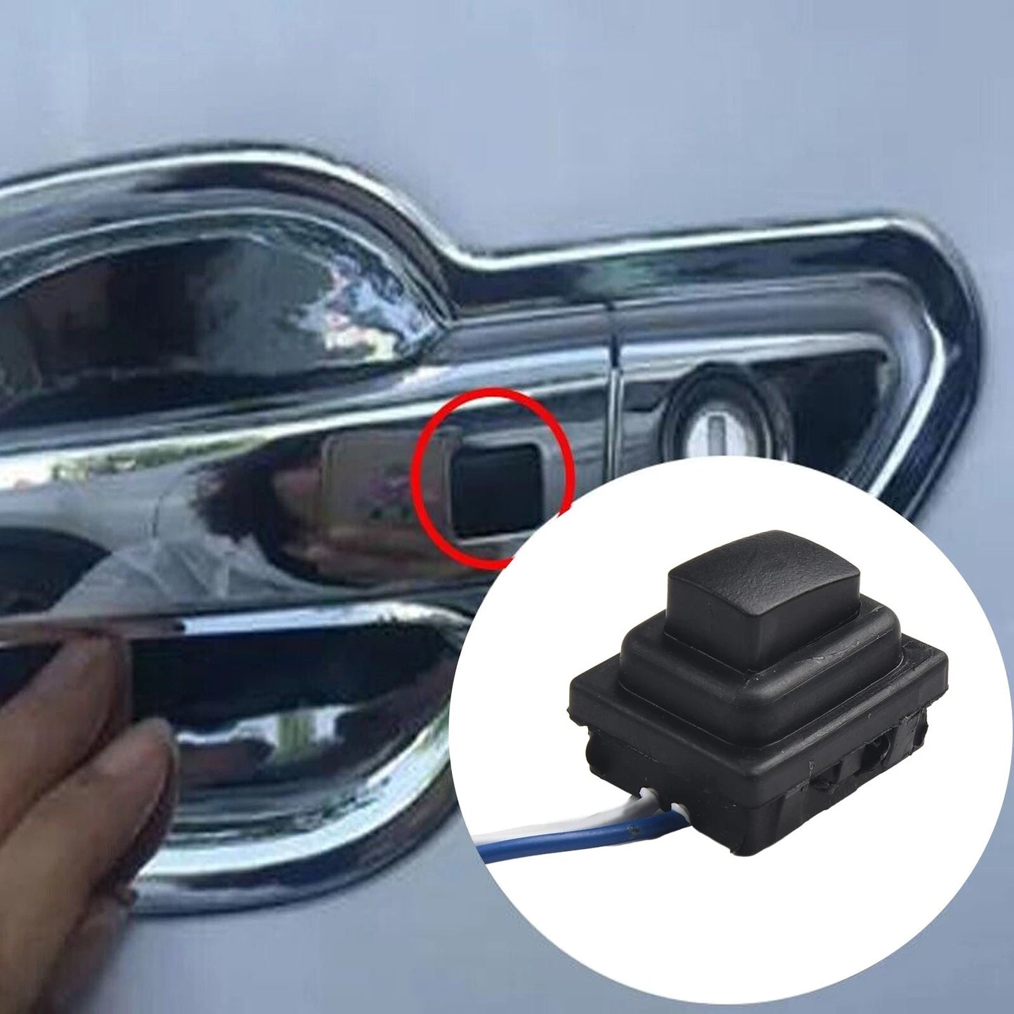 2 x Front Outside Door Handle Small Button Switches for Hyundai Tucson (2016–2020)