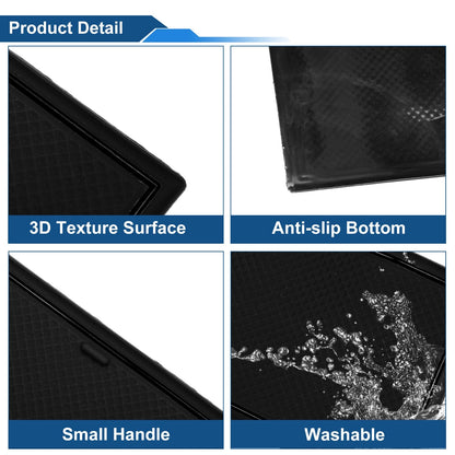 Non-Slip Mat Set for Peugeot 2008 (2020) - 12 Pcs PVC Black