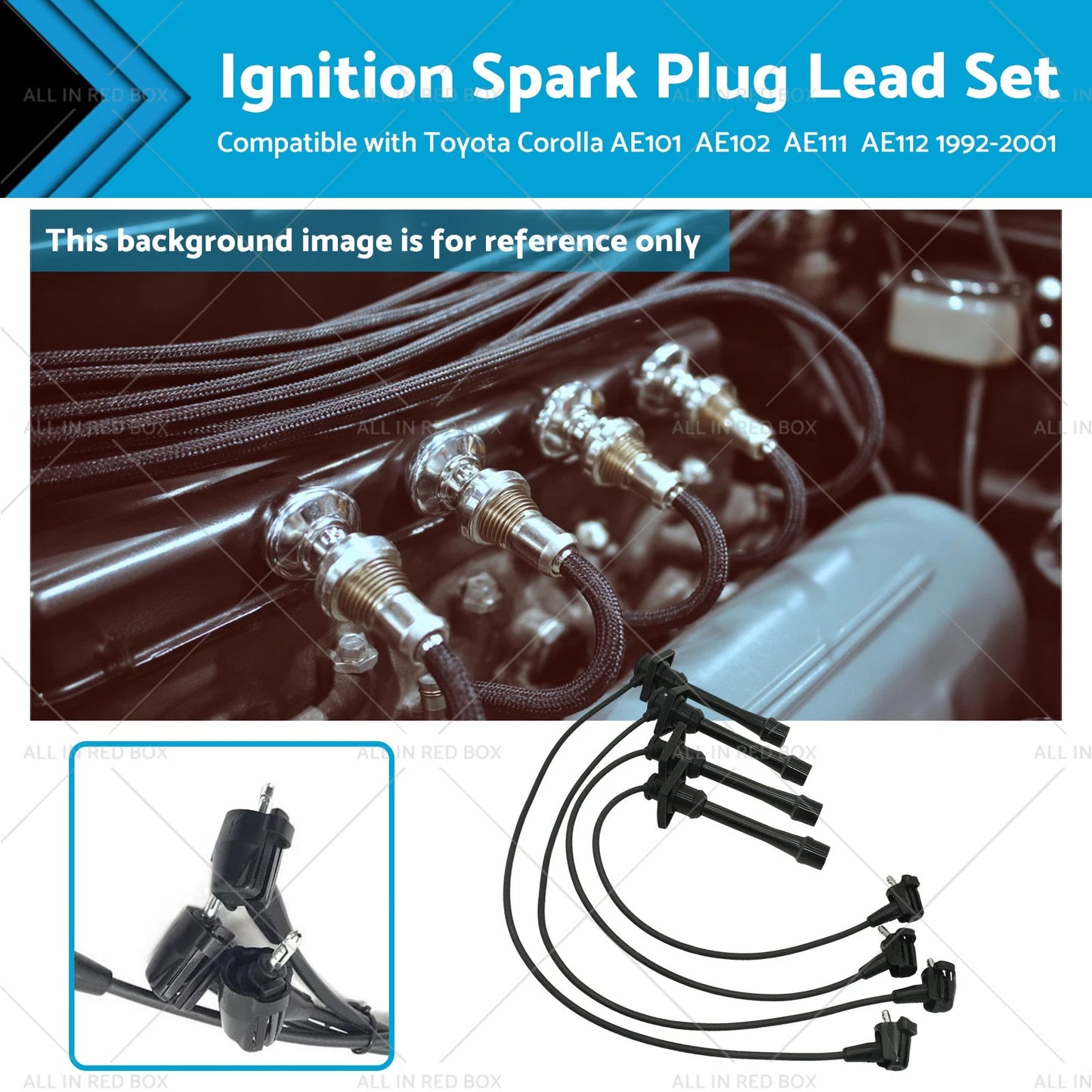 Ignition Spark Plug Lead Set for Toyota Corolla AE101 AE102 AE111 AE112
