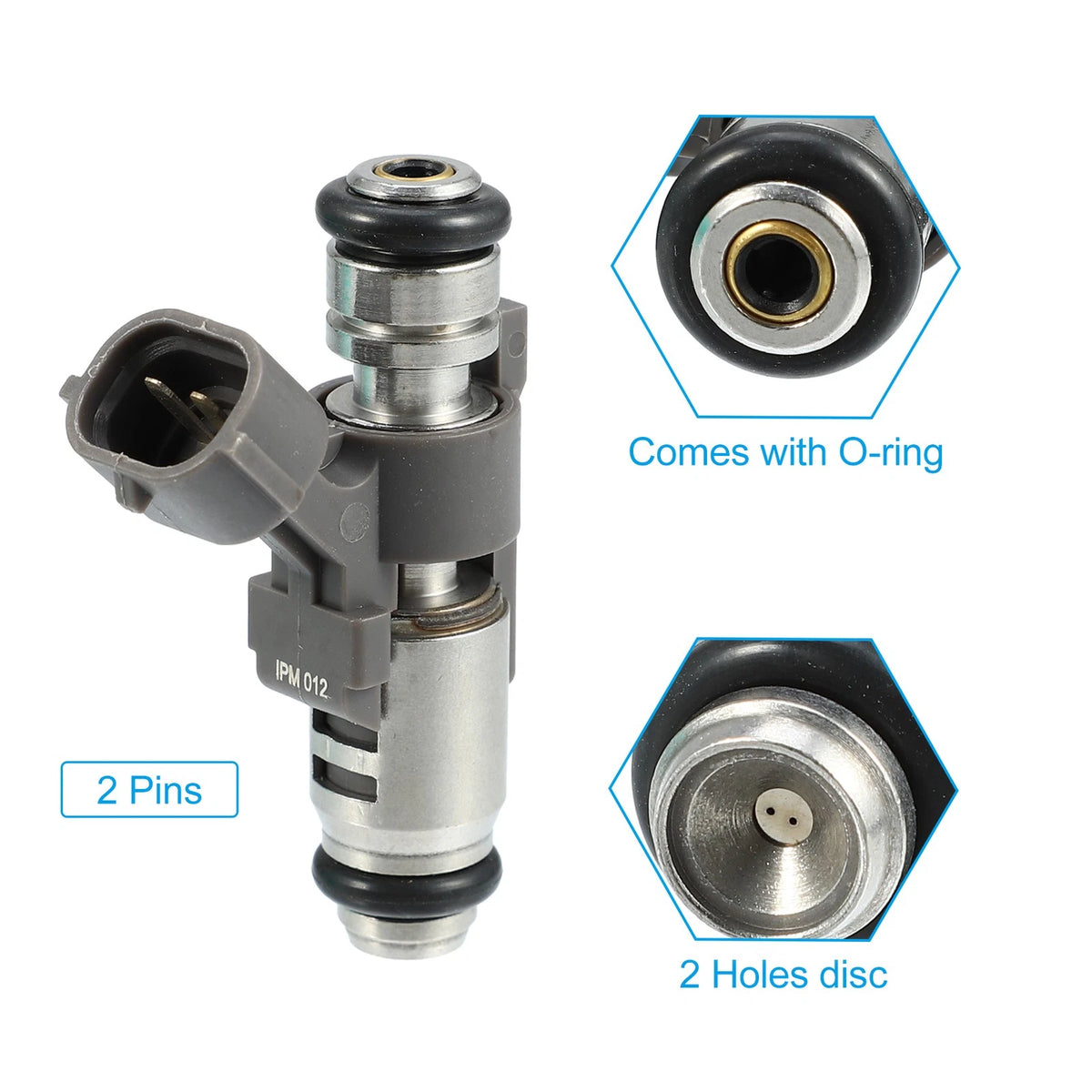 4 Pcs Fuel Injector for PEUGEOT 206 307 Hatchback 1.4L 16V (2003-2007)