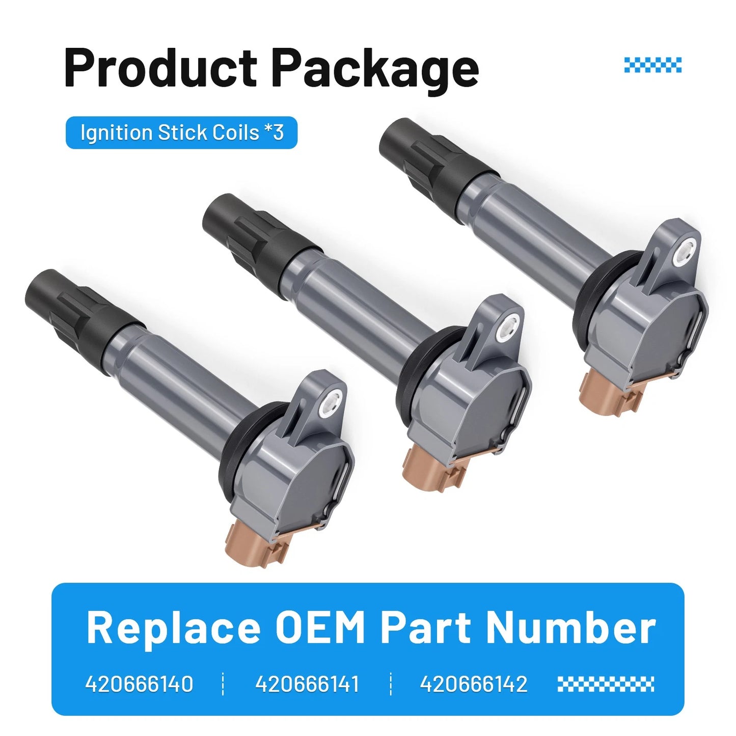 3 x Ignition Coils for Sea-Doo GTR (2010–2023)