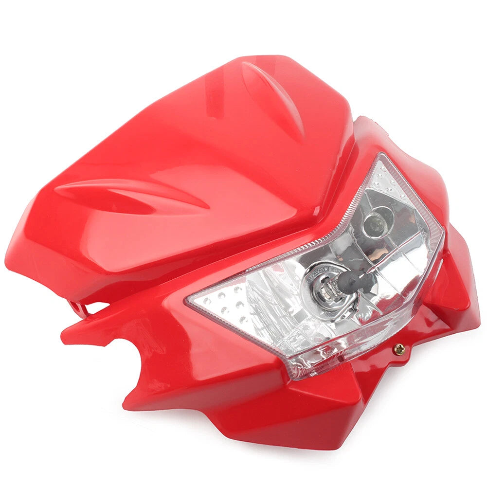 Universal Motorcycle Headlight Lamp Hi/Lo for Street Fighter Dirt Bike (N/A)