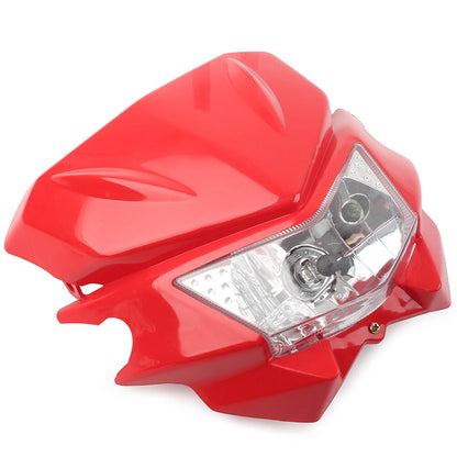 Universal Motorcycle Headlight Lamp Hi/Lo for Street Fighter Dirt Bike (N/A)